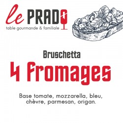 Bruschetta 4 fromages