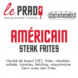 Américain steak frites